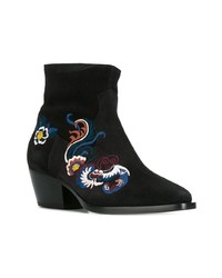 Черные замшевые ботильоны от Henderson Baracco