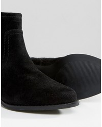 Черные замшевые ботильоны от Miss KG
