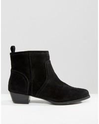 Черные замшевые ботильоны от Miss KG
