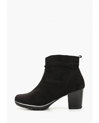 Черные замшевые ботильоны от Jana