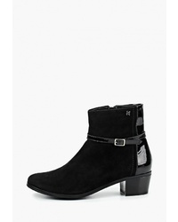 Черные замшевые ботильоны от Kazar