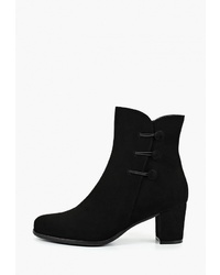 Черные замшевые ботильоны от Kazar