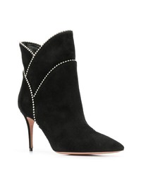 Черные замшевые ботильоны от Aquazzura