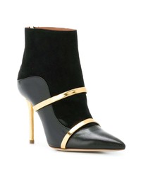 Черные замшевые ботильоны от Malone Souliers