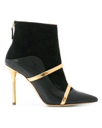 Черные замшевые ботильоны от Malone Souliers