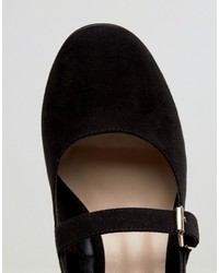 Черные замшевые ботильоны от Office