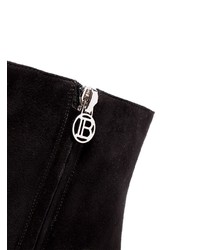 Черные замшевые ботильоны от Balmain