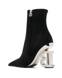 Черные замшевые ботильоны от Balmain