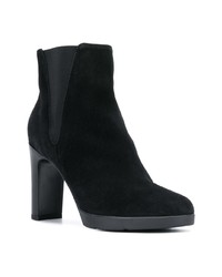 Черные замшевые ботильоны от Geox
