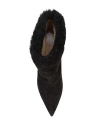 Черные замшевые ботильоны от Paul Andrew