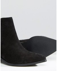 Черные замшевые ботильоны от Asos
