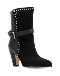 Черные замшевые ботильоны от RED Valentino