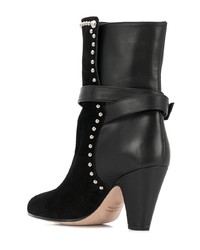 Черные замшевые ботильоны от RED Valentino