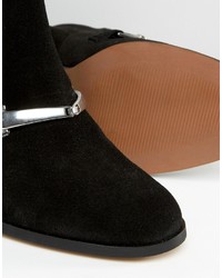 Черные замшевые ботильоны от Asos