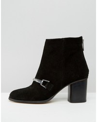 Черные замшевые ботильоны от Asos