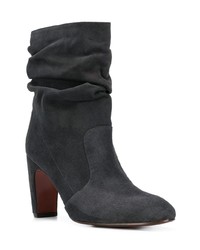 Черные замшевые ботильоны от Chie Mihara