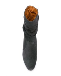 Черные замшевые ботильоны от Chie Mihara