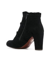 Черные замшевые ботильоны от Chie Mihara