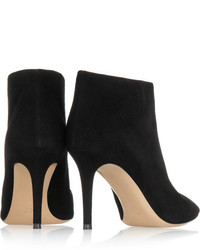 Черные замшевые ботильоны от Gianvito Rossi