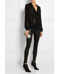 Черные замшевые ботильоны от Gianvito Rossi