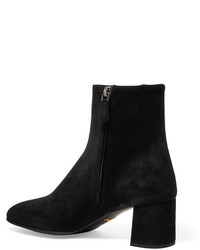 Черные замшевые ботильоны от Prada