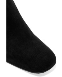 Черные замшевые ботильоны от Prada