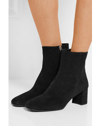 Черные замшевые ботильоны от Prada