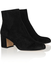 Черные замшевые ботильоны от Gianvito Rossi