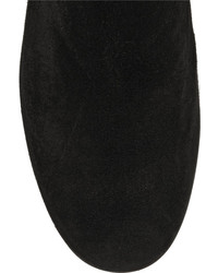 Черные замшевые ботильоны от Gianvito Rossi