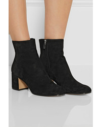 Черные замшевые ботильоны от Gianvito Rossi