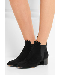 Черные замшевые ботильоны от Chloé