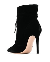 Черные замшевые ботильоны от Gianvito Rossi