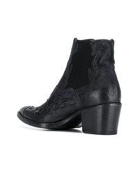Черные замшевые ботильоны от Alberto Fasciani