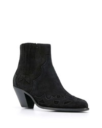 Черные замшевые ботильоны от Golden Goose