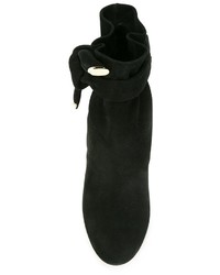 Черные замшевые ботильоны от Nicholas Kirkwood