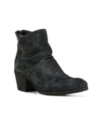 Черные замшевые ботильоны от Officine Creative