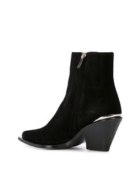 Черные замшевые ботильоны от Barbara Bui