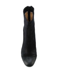 Черные замшевые ботильоны от Del Carlo