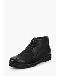 Черные замшевые ботинки броги от Rosconi