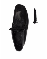 Черные замшевые ботинки дезерты с камуфляжным принтом от Clarks Originals