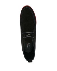 Черные замшевые ботинки дезерты от Kiton