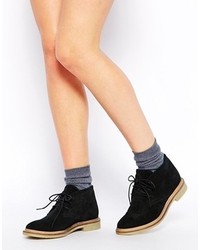 Женские черные замшевые ботинки дезерты от Asos
