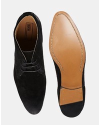 Черные замшевые ботинки дезерты от Asos