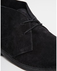 Черные замшевые ботинки дезерты от Asos