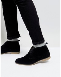 Черные замшевые ботинки дезерты от Burton Menswear
