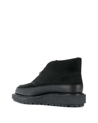 Черные замшевые ботинки дезерты от Sacai