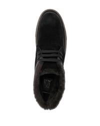 Черные замшевые ботинки дезерты от Brioni