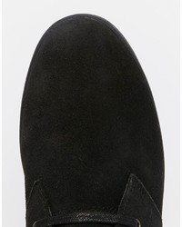 Черные замшевые ботинки дезерты от Fred Perry