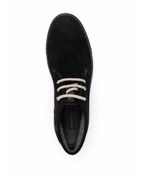 Черные замшевые ботинки дезерты от Corneliani