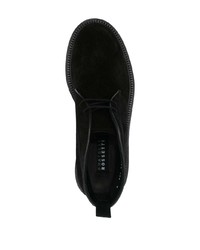 Черные замшевые ботинки дезерты от Fratelli Rossetti